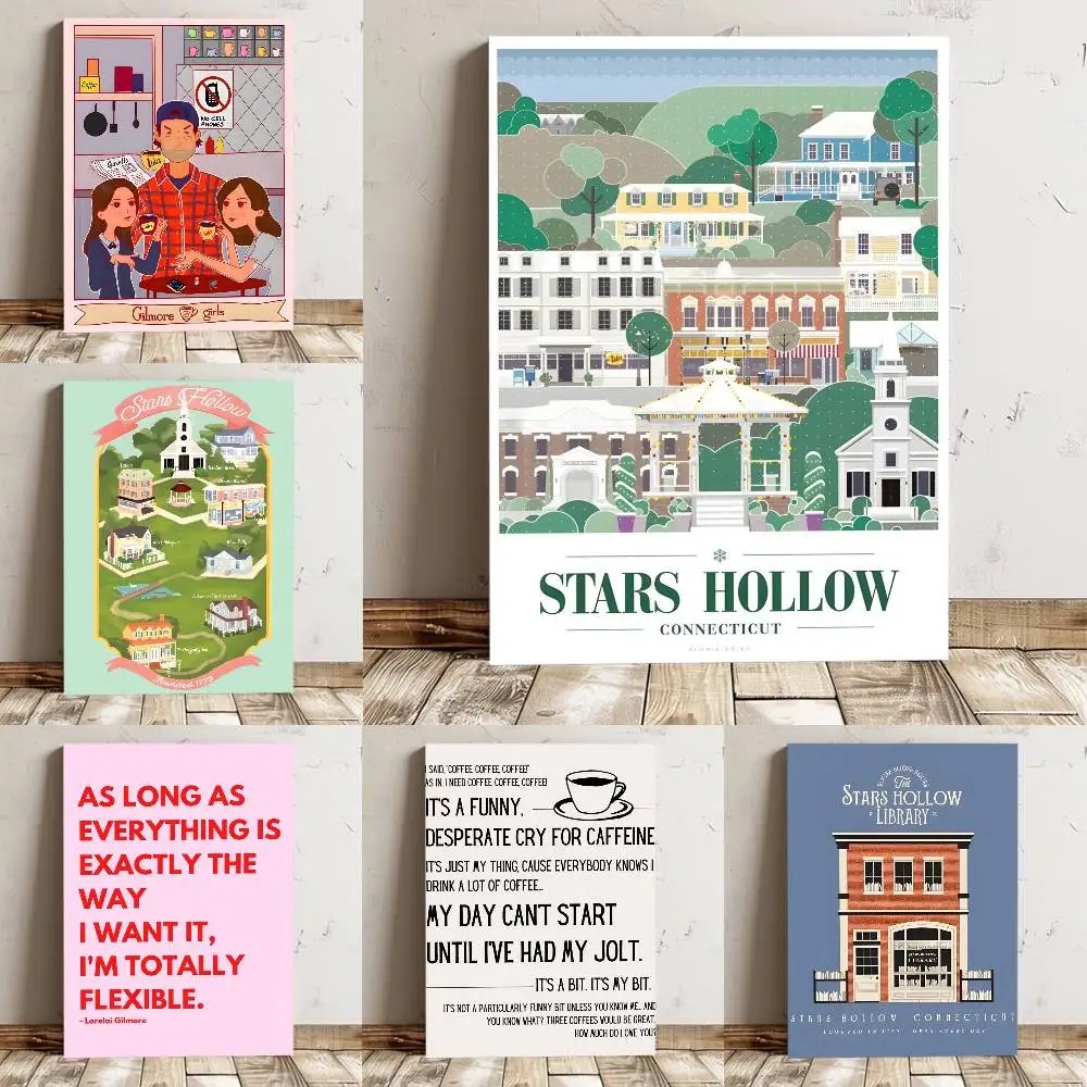 1pc Gilmore Girls Poster High Quality Print Waterproof Wall Art Sticker For Bar Living Room Decor Gift