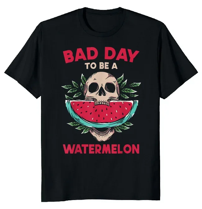 NEW LIMITED Bad Day To Be A Watermelon Funny Novelty Tee M-3XL Fast Shipping High Quality 100%Cotton Short Sleeve