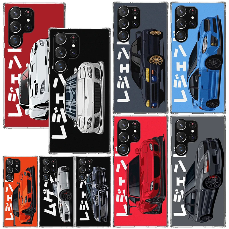 JDM Tokyo Drift Sports Car Phone Case For Samsung Galaxy S26 S25 Edge S24 FE S23 S22 Ultra S21 Plus S20 + Art Fundas Back Cover