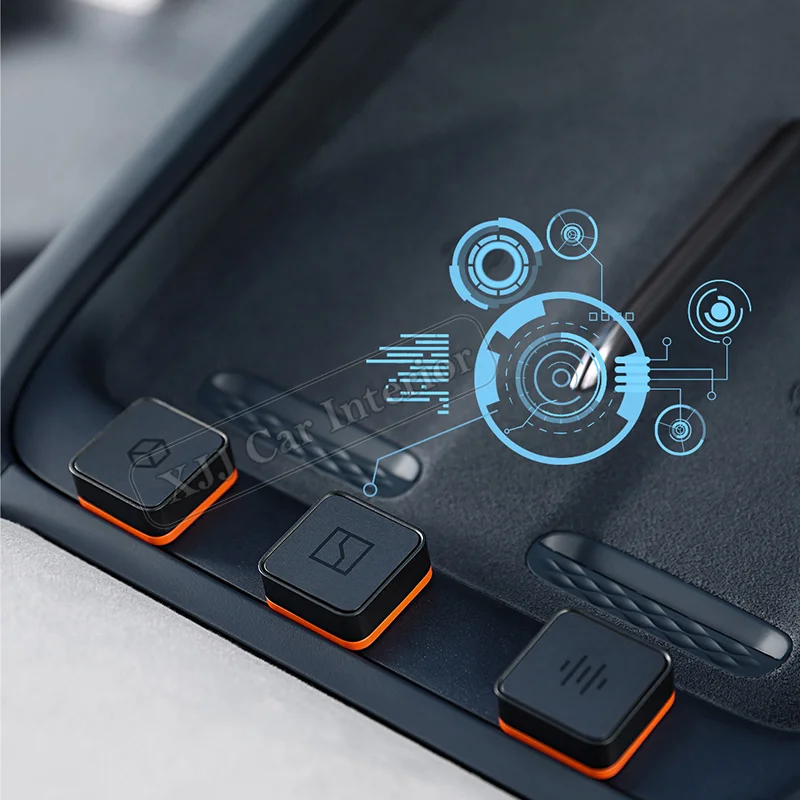 For GEELY Zeekr 001 007 009 X 7X 2021-2025 Car Accessories Start Smart Stickers Bluetooth Connectivity Wireless Control Button