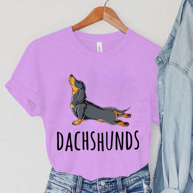 

Women Short Sleeve Graphic T-shirt Summer Harajuku Hip Hop Dog Clothing Women Fashion Dog T-Shirts