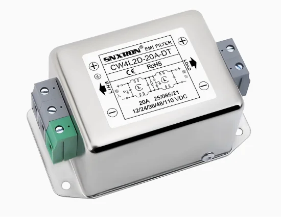 

CW4L2D-20A-DT EMI filter DC DC12V24V48100V30A40A50A single and double section power supply purification terminal card rail type