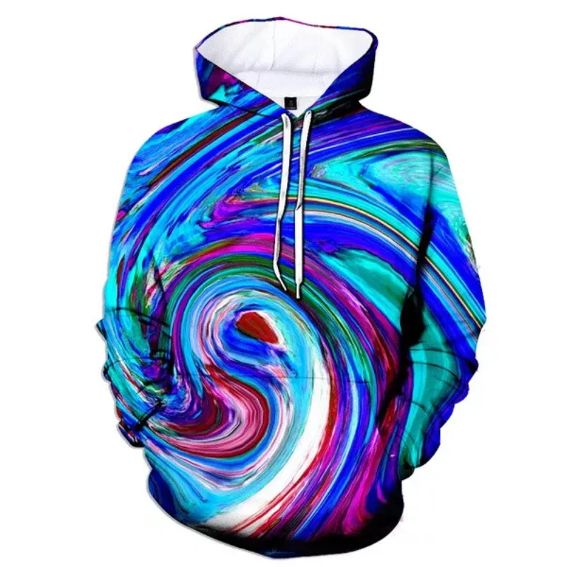 

All Over Print Abstract Psychedelic Graphic Hoodie For Women Men Long Sleeve Plus Size Pullover Sweatshirt Coat Mens Tracksuit