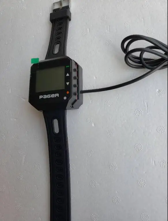 GP2020W Pagers beepers pocsag Message Text Wrist Watch Receiver Pager + Battery Waterproof wireless calling system