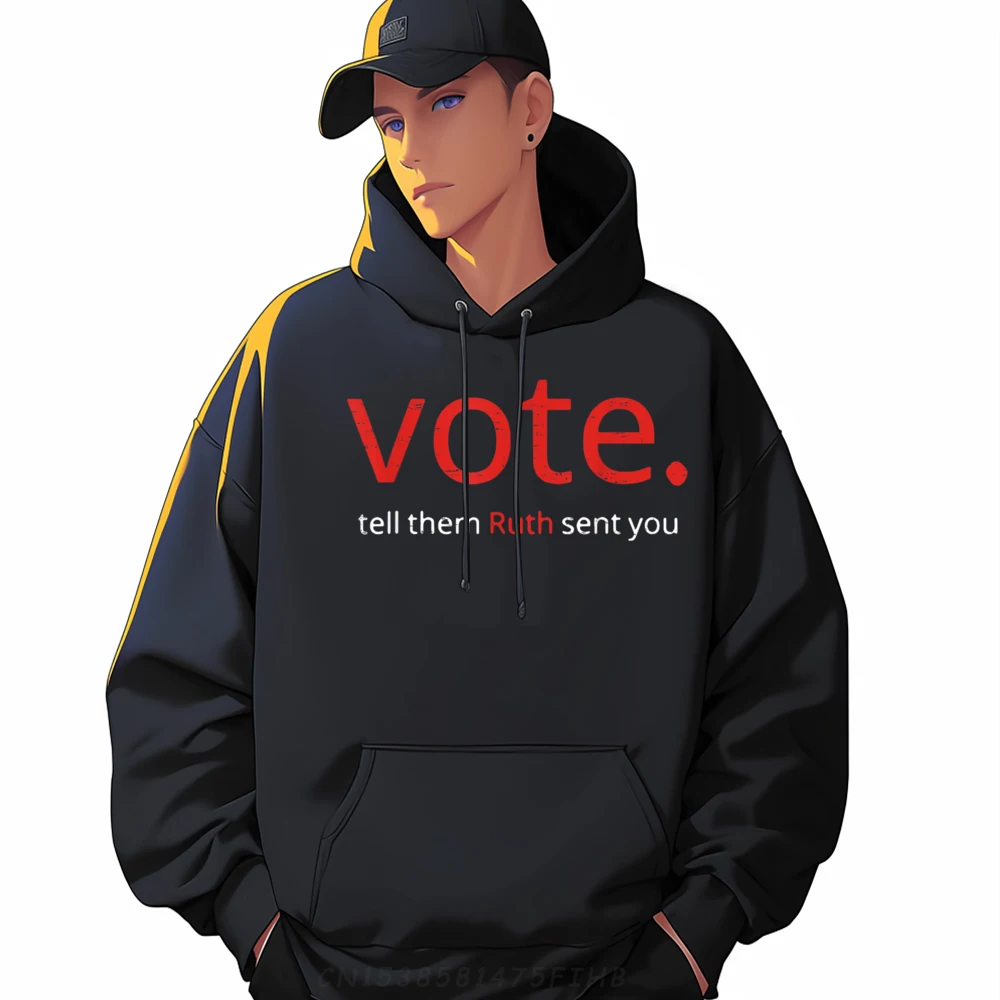 Vote Tell Them Ruth Sent You Funny American Saying Christian Hoodie Men Natural Hoodie Man Harajuku