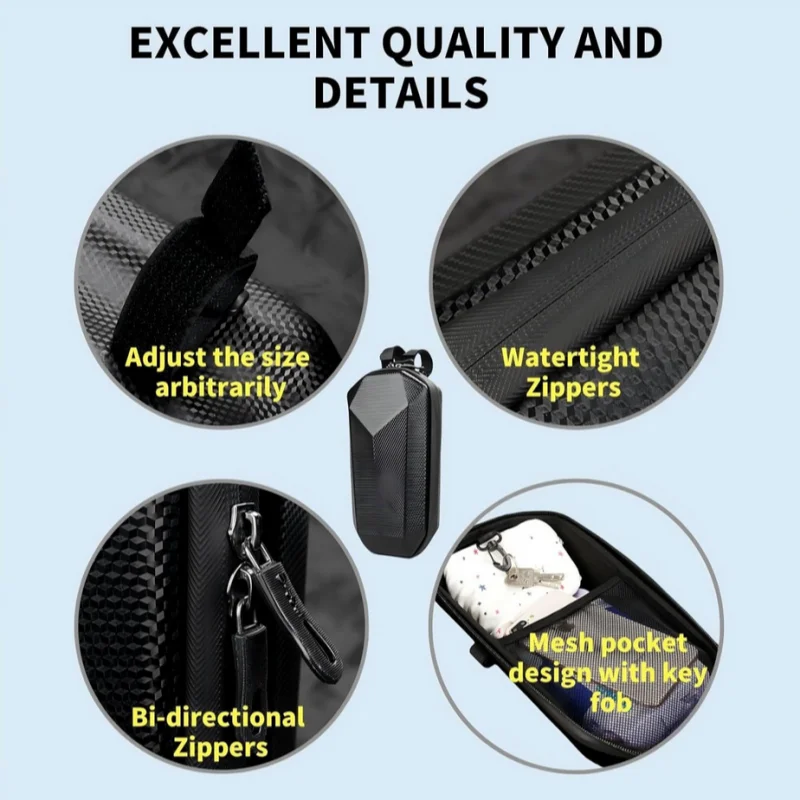 حقيبة سكوتر كهربائية فاخرة من مادة EVA - مقاومة للماء، مثبتة على الأمام، وملائمة آمنة - مثالية للركاب ومتحثون المغامرات