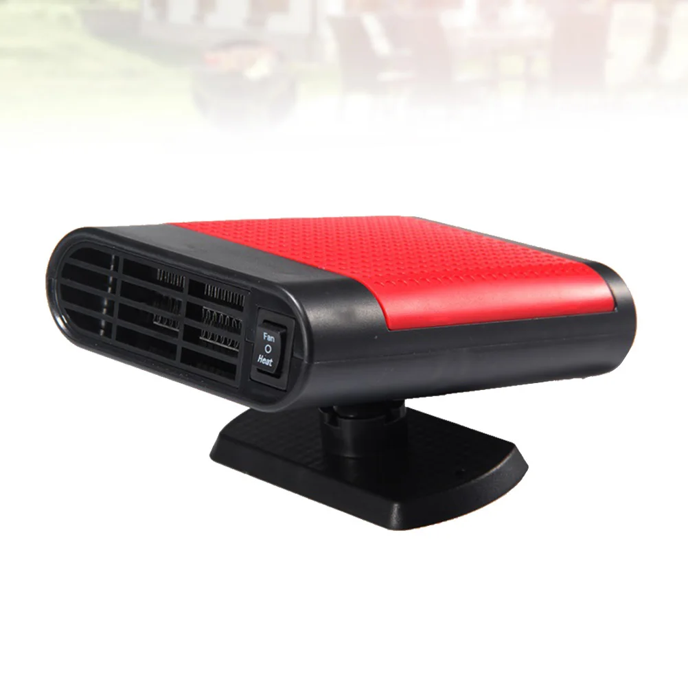 12V 車用ヒーターファン電気デフロスターデミスターフロントガラス用高速加熱曇り止めポータブル車両 DC 電源赤