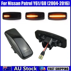 1 Pair For Nissan Patrol Y61/GU (2004-2016) Sequential Side Indicators Flowing LED Yellow Light Turn Signal Car Accessories