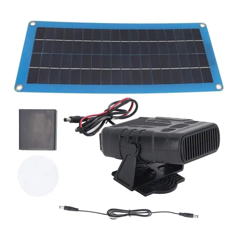 Solar Panel Chicken Coop Heaters 30W Car Solar Panel Charger With Heater Solar Power Kit For Drying And Heating Windshield