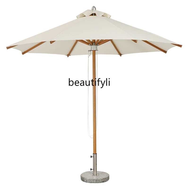 

Outdoor Sunshade Courtyard Beach round Umbrella Hotel Swimming Pool Sun Coffee Shop Commercial Use