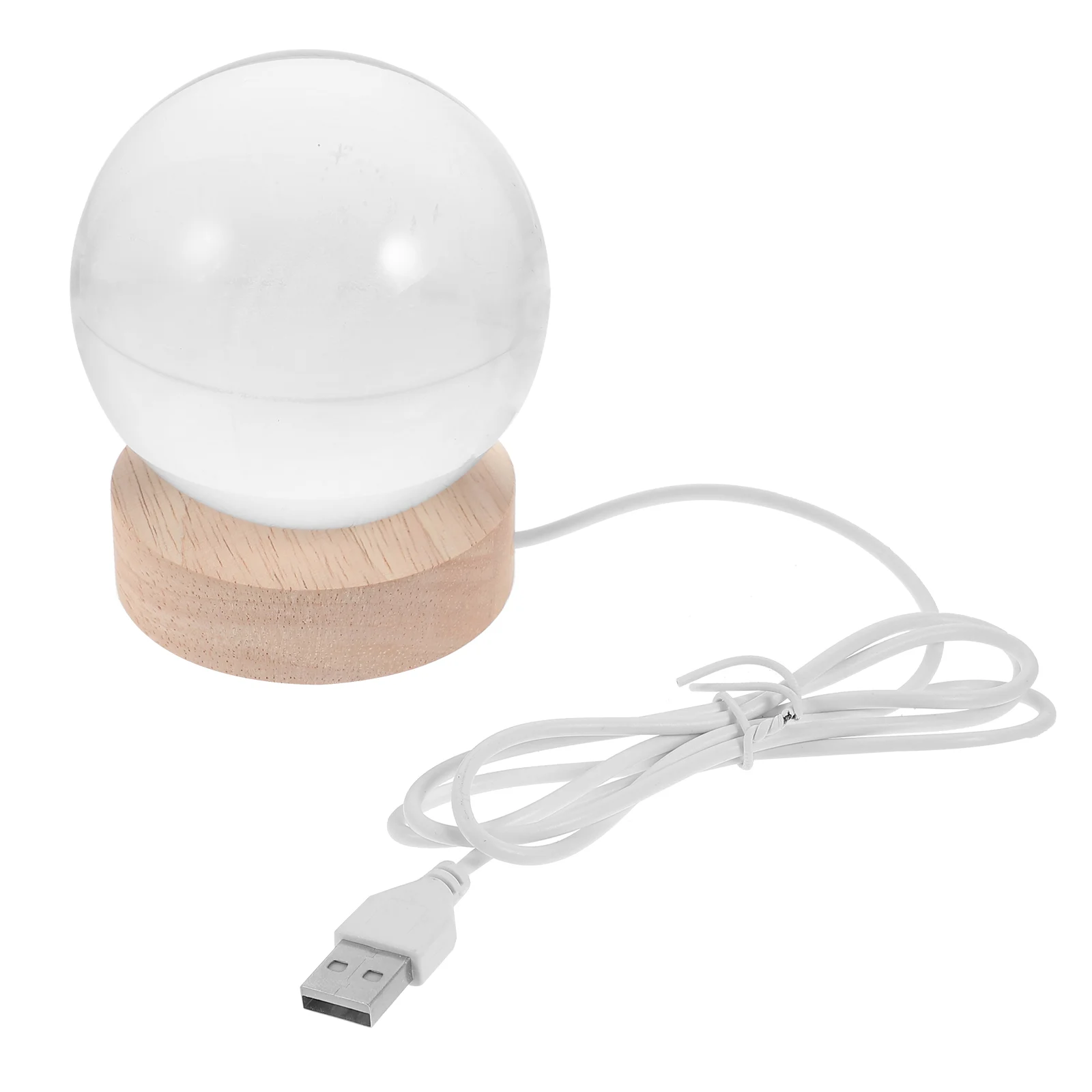 

Crystal Ball Night Light Household Table Lamp Desktop Bedside Cartoon Room Stand