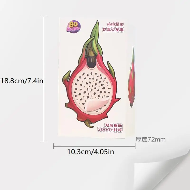 1 pièce Jouet anti-stress ASMR à presser les boutons, modèle de tête de fraise à gros nez, pour soulager le stress et l'anxiété