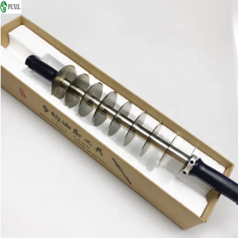 Special artifact for deep-fried dough sticks roller cutter Commercial multi wheel large stainless steel roller cutter for deep-f