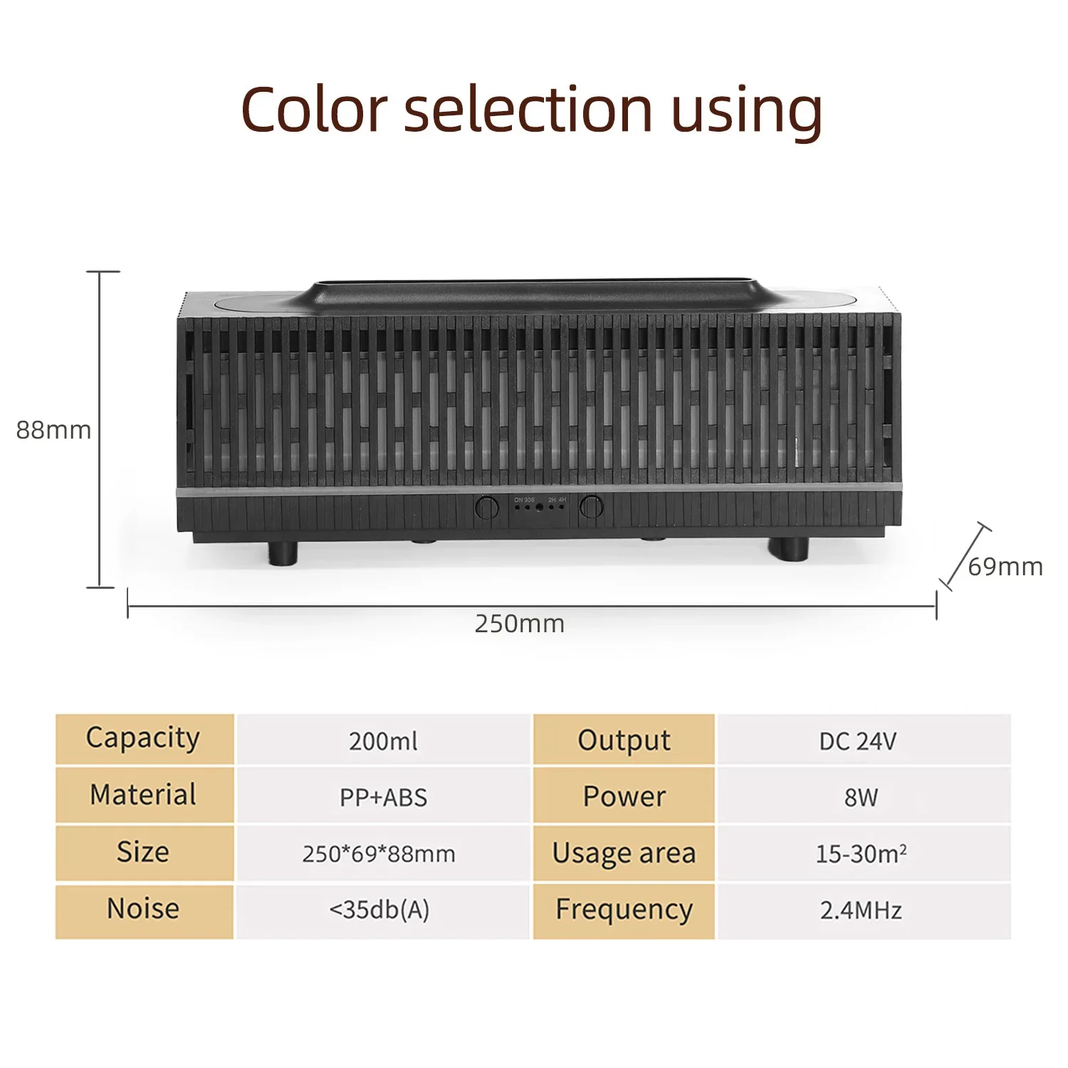 Desktop Simulated Flame Aromatherapy Machine Colorful Atmosphere Lamp Fast Humidification Remote Control Timing Humidifier