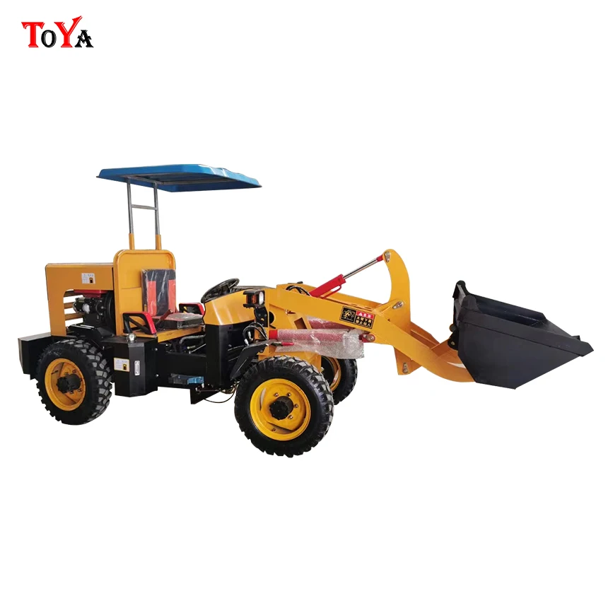 Customized engineering small forklift, diesel large tire, small loader, mining commercial diesel loading bulldozer customized