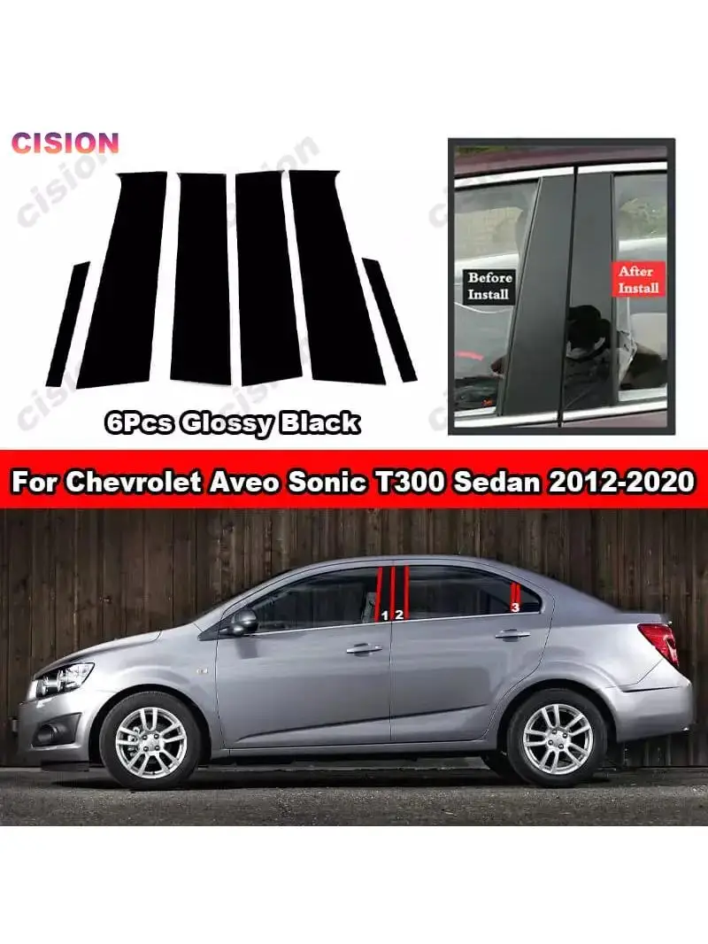 Błyszczący czarny fortepianowy pokrowiec na lusterko do Chevroleta Aveo Sonic Sedan T300 — zdjęcie 2