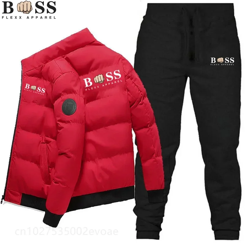 2025 Fashion Winter Korean Edition BSS FLEXX APPAREL Men's Fashion Warm New Windproof High Quality Polyester Zipper Jacket and P