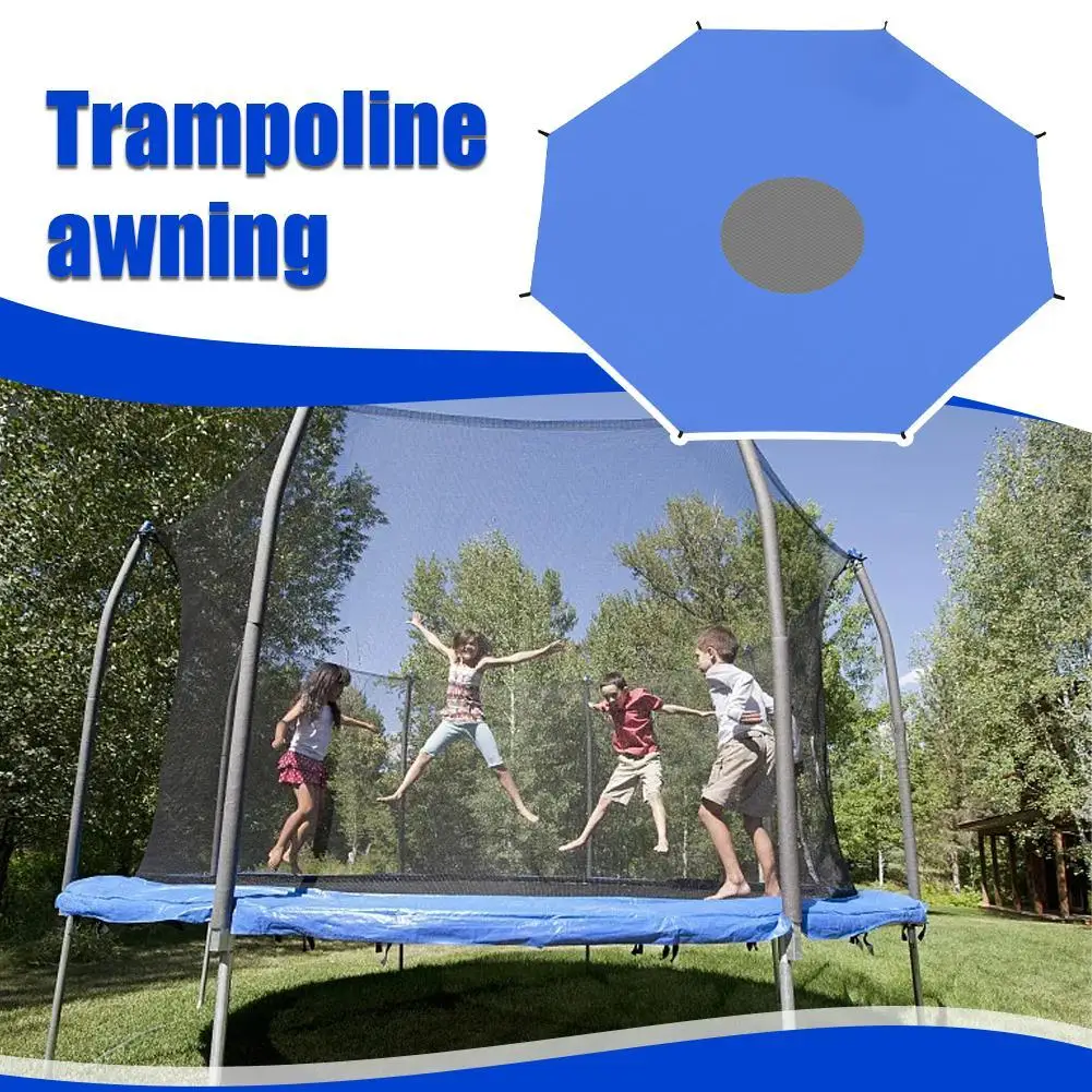 Trampoline Sun Shade Trampoline Protective Cover Waterproof Oxford Anti-UV Trampoline Sunshade Tarp Accessories For Summer