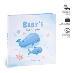 Baby Growth Photo Album Our First Year Baby Memory Book For Birth Record Moments & Memories The Baby Book Special Birth Gift