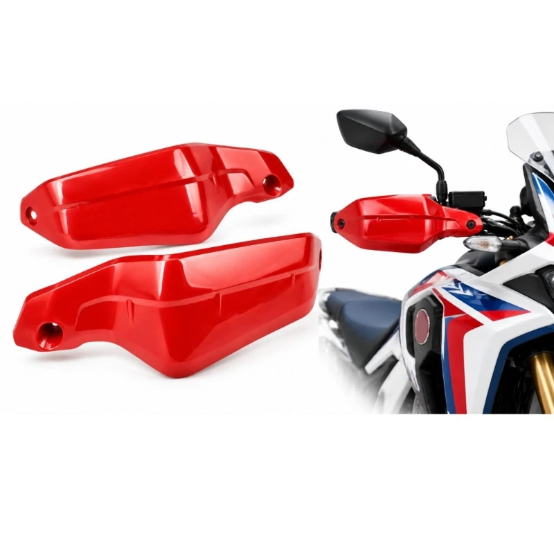 Motorcycle Handguard Panels, 2Piece ABS with Integrated Mounting Holes for Coordinated Two-Sided Replacement