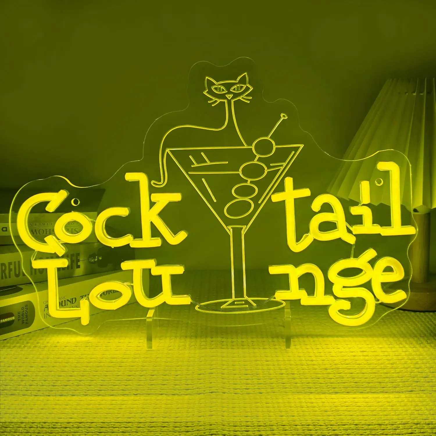 カクテルラウンジネオンサインusb調光ledネオンライトサイン、ドリンクバー、男の隠れ家、寝室、ホテル、店舗、ゲームルーム、パーティー、壁飾り用