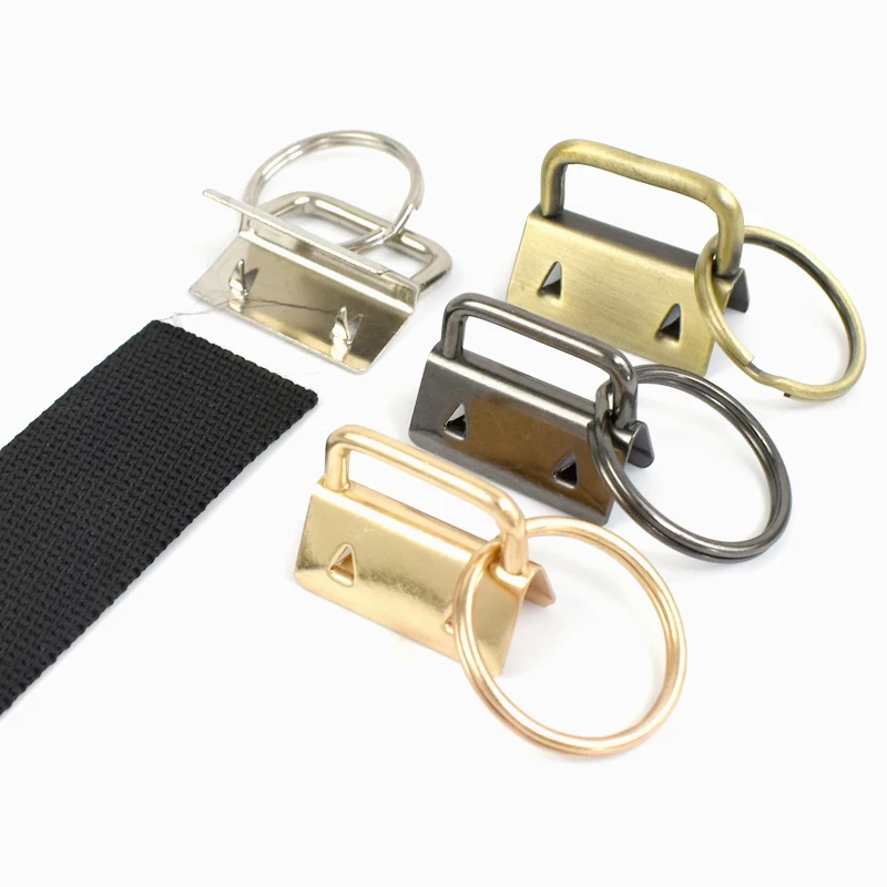 

5/10/20Pcs Meetee 20/25/32mm Metal Belt Clip Webbing Tail Clips Bag Strap End Stopper O Ring for Keychain DIY Hardware Accessory