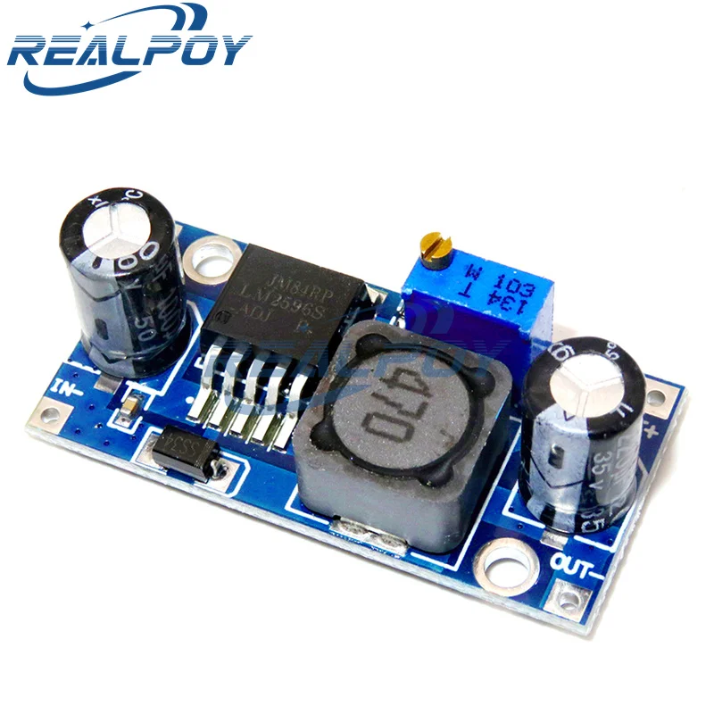 LM2596 DC-DC Step Down Converter Module 3A adjustable step down module LM2596S-ADJ voltage regulator 24V 12V 5V 3V LM2596S