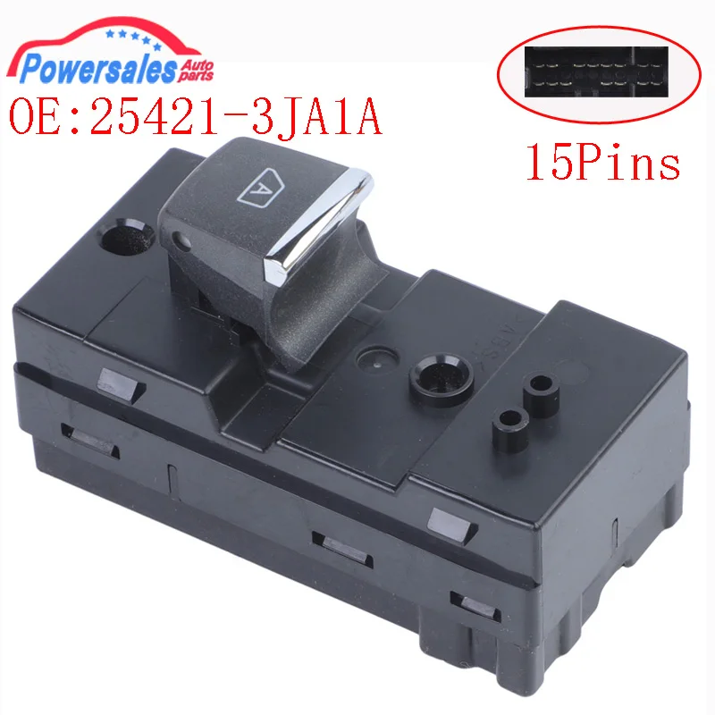 New Rear Right Side Power Window Switch For Infiniti JX35 QX60 Q50 25421-3JA1A 254213JA1A