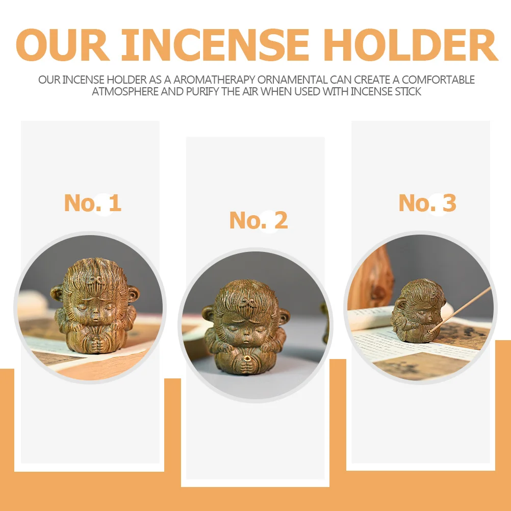 

Charming Chinese Monkey Incense Burner High Quality Wood Carving Home Decor Aromatherapy Ornament for Special Occasions 127