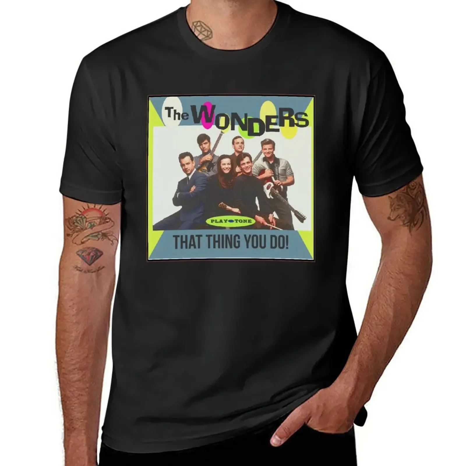 The Wonders Album Art T-Shirt Short sleeve tee anime clothes cute tops plus size tops mens big and tall t shirts