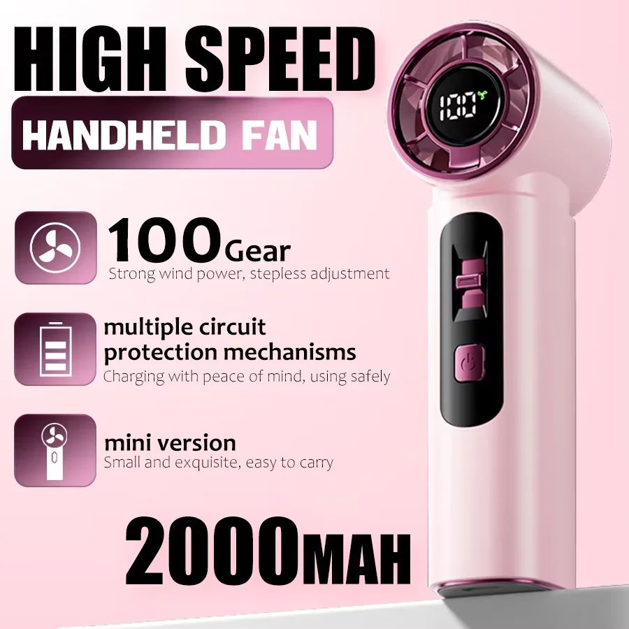 mini-ventilador-portatil-de-alta-velocidade-100-velocidades-sem-escalonamento-recarregavel-de-2000mah-silencioso-e-potente-ventilador-de-bolso-com-display-led-para-viagem