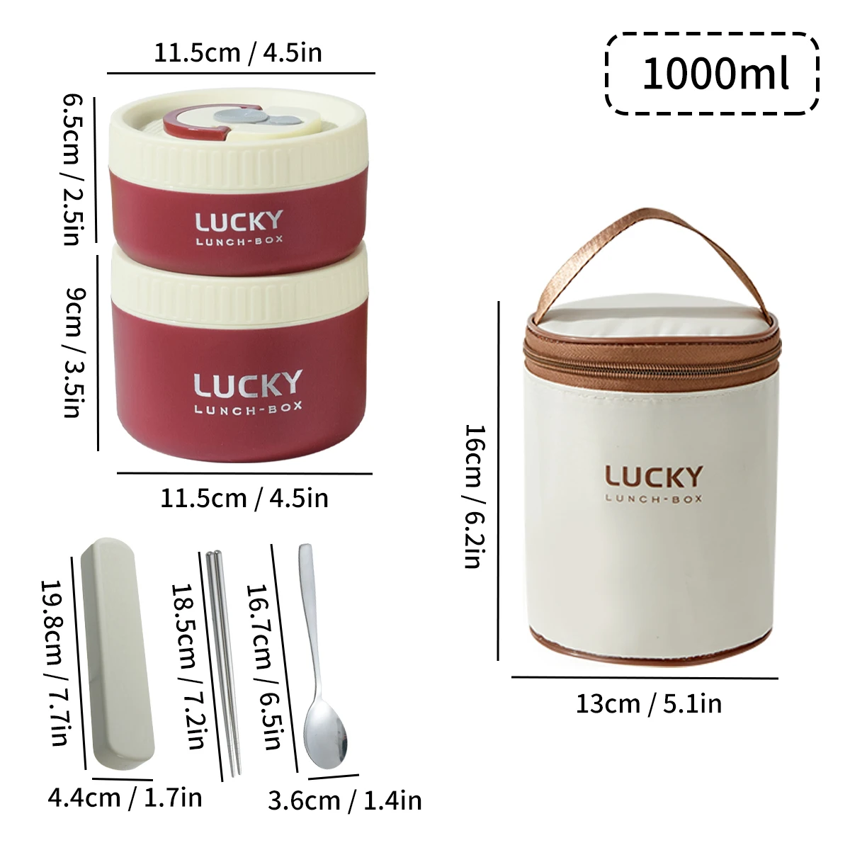 WORTHBUY Verzegelde Lunchbox 304 roestvrij staal geïsoleerde Bento Box Draagbare Lekvrije Thermische Voedselcontainer Magnetron Soeppot