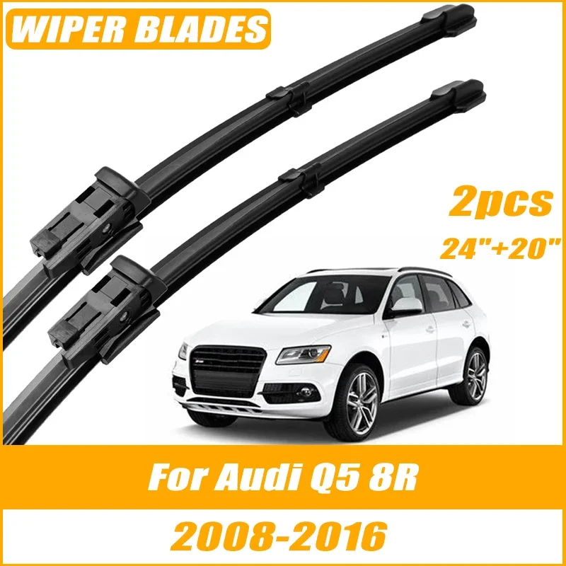 

2pcs Wiper Front Wiper Blades For Audi Q5 8R 2008-2016 Windshield Windscreen Clean Window Car Rain Brushes 24"+20"