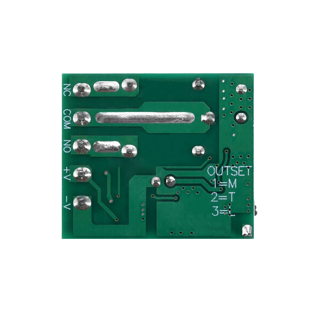 DC 12V 433MHz relay wireless remote control switch receiver module with housing and 2 remote controls