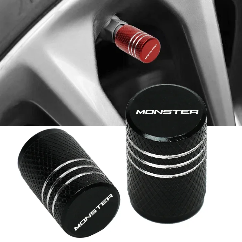 

For Ducati Monster MONSTER 821 797 2014-2019 2018 Accessories Motorcycle CNC Aluminum Tire Valve Air Port Stem Cover Caps