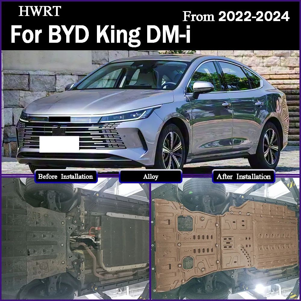 

Under Engine Splash Shield Mud Guard Board Mudguard Black Fender Cover Plate Protect For BYD King DM-i 2022-2024 120KM