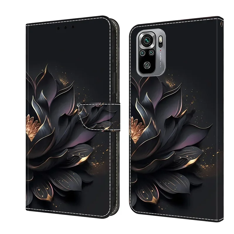 Note10 Phone Case on For Xiaomi Redmi Note 10S 10T 5G 10 Note10 Pro Max Note10S Leather Cases Magnetic Flip Stand Wallet Cover