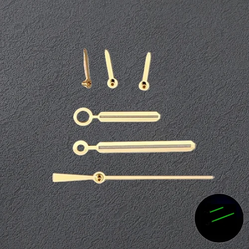 Parilk Hijau Bercahaya 6Pin Jam Tangan Pointer Pengganti Alat Perbaikan untuk AP Royal Oak VK63/64 Gerakan Kuarsa Dimodifikasi Jam Tangan