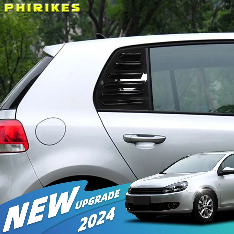 

Rear Car Window Shutter Cover For VW Golf 5 MK5 2003-2010 Louver Side Vent Trim Triangle Accessorie