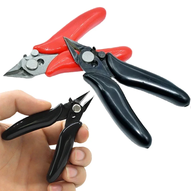 

Electrical Wire Cable Cutters Cutting Side Snips Flush Pliers Nipper Anti-slip Rubber Mini Diagonal Pliers Model Hand Tools