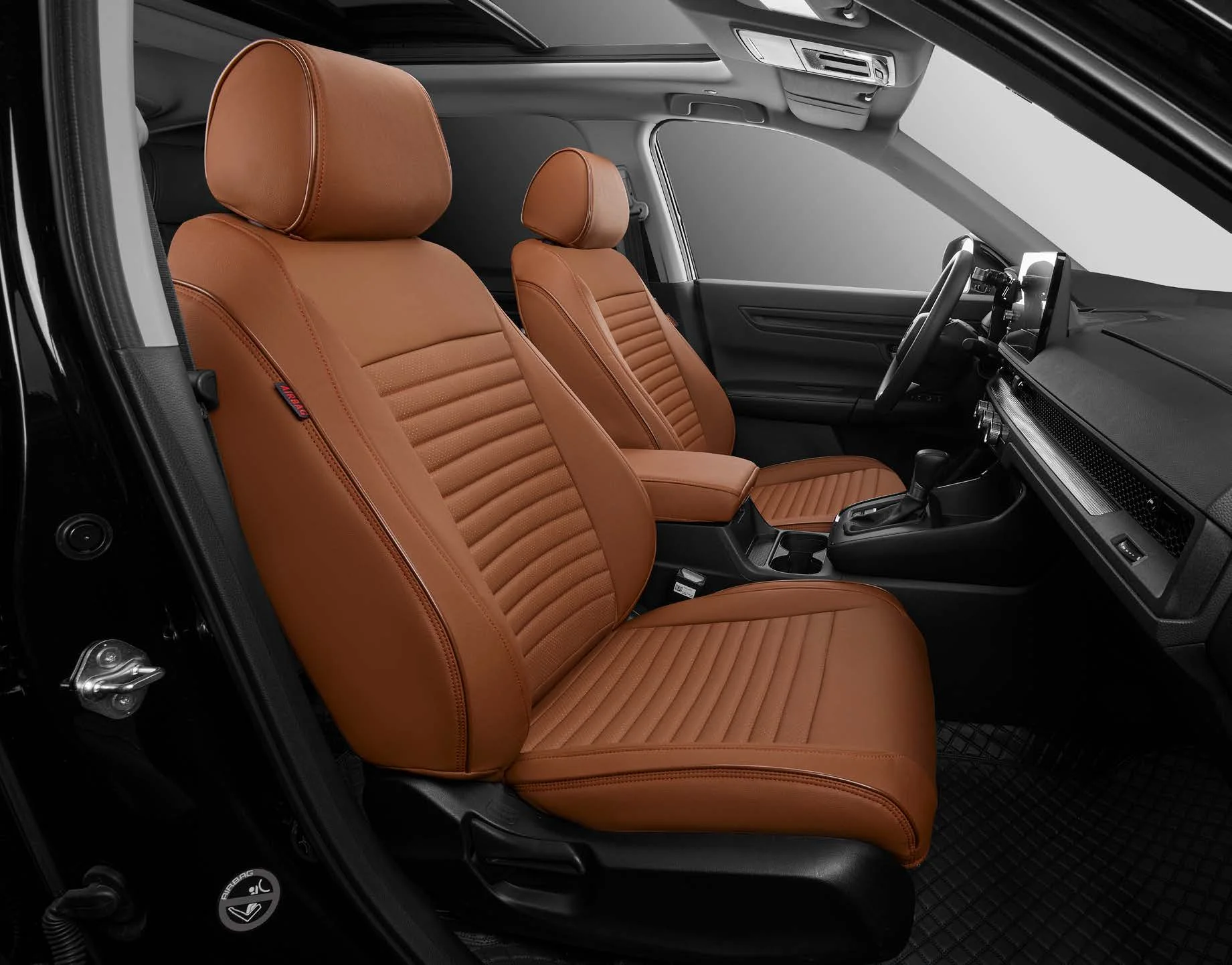 

RELI1 Nappa Leather Perforated Full Surround Sports Design Summer Breathable Four Seasons Car Seat Cushion Cover for audi A6L