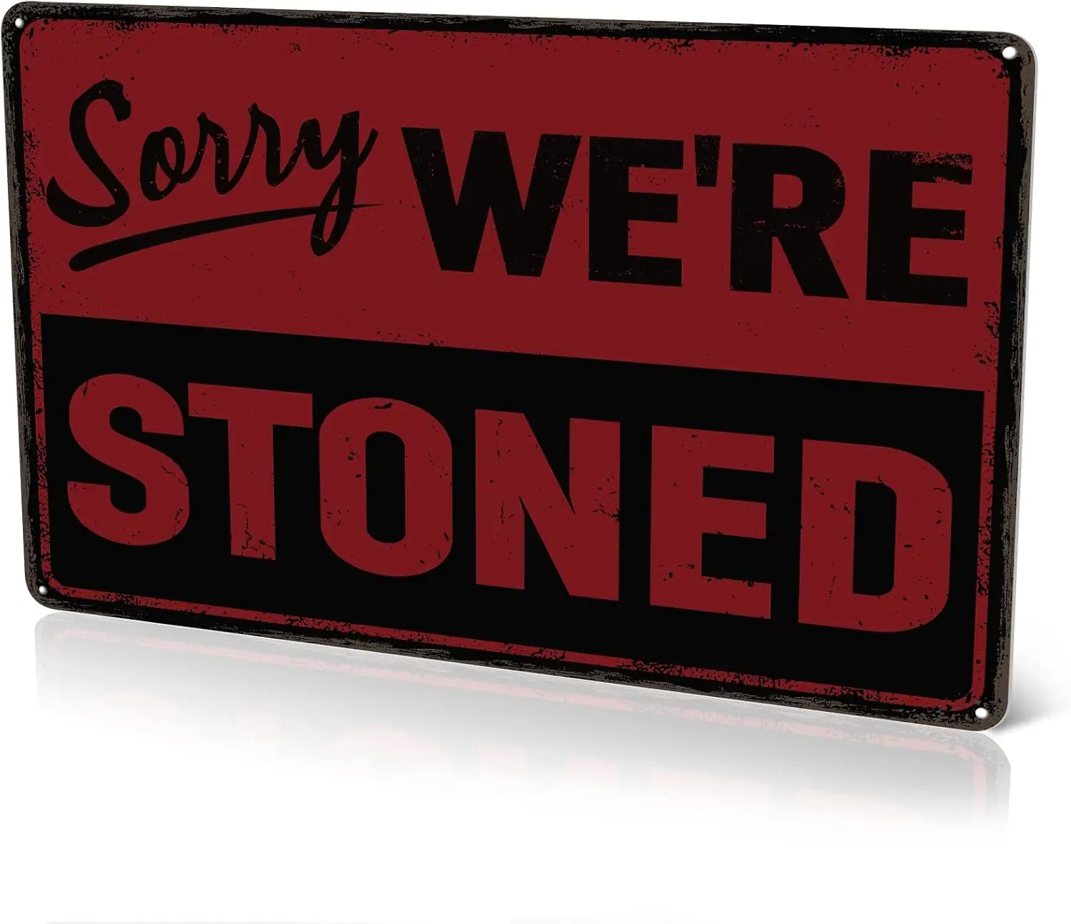 Weed Decor Sign, Stoner Room Decor, 420 Accessories, Aluminum Signs are Suitable for Man Caves, Bars, Garages. Metal Sign Dimens