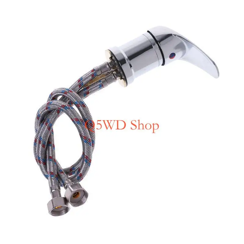

Q5WD 50cm Zinc Alloy Hot & Cold Water Faucet Wash Hair Tap Mixing for Valve Beauty Sa