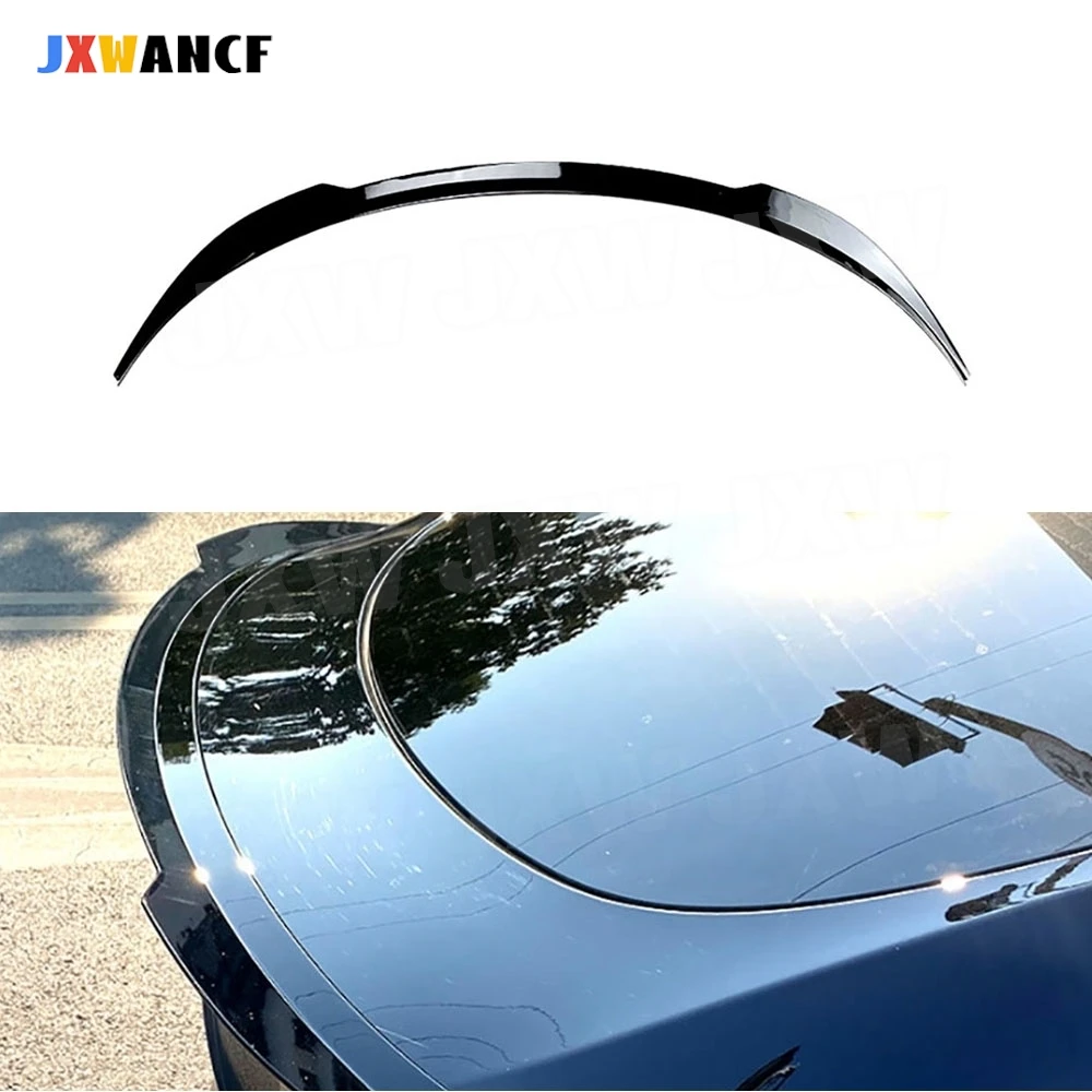 

JXWANCF ABS Car Rear Trunk Lip Spoiler for Tesla Model Y 2020+ Rear Boot Spoiler Wing Car