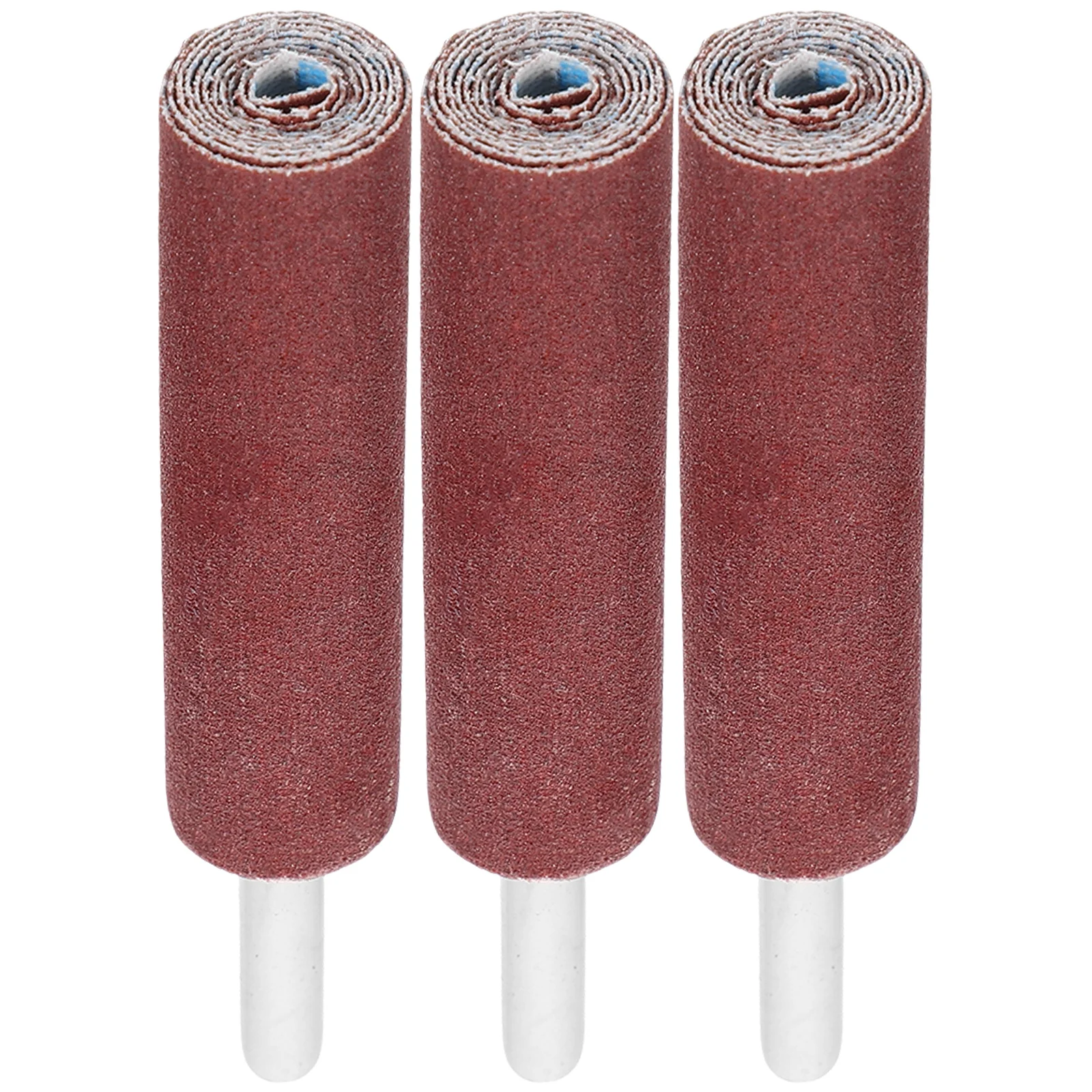 

3pcs Cylinder Sanding Drum With Handle Abrasive Cloth Grinding Head Sandpaper Rolls Polishing Sticks Rotary Tool Accessories