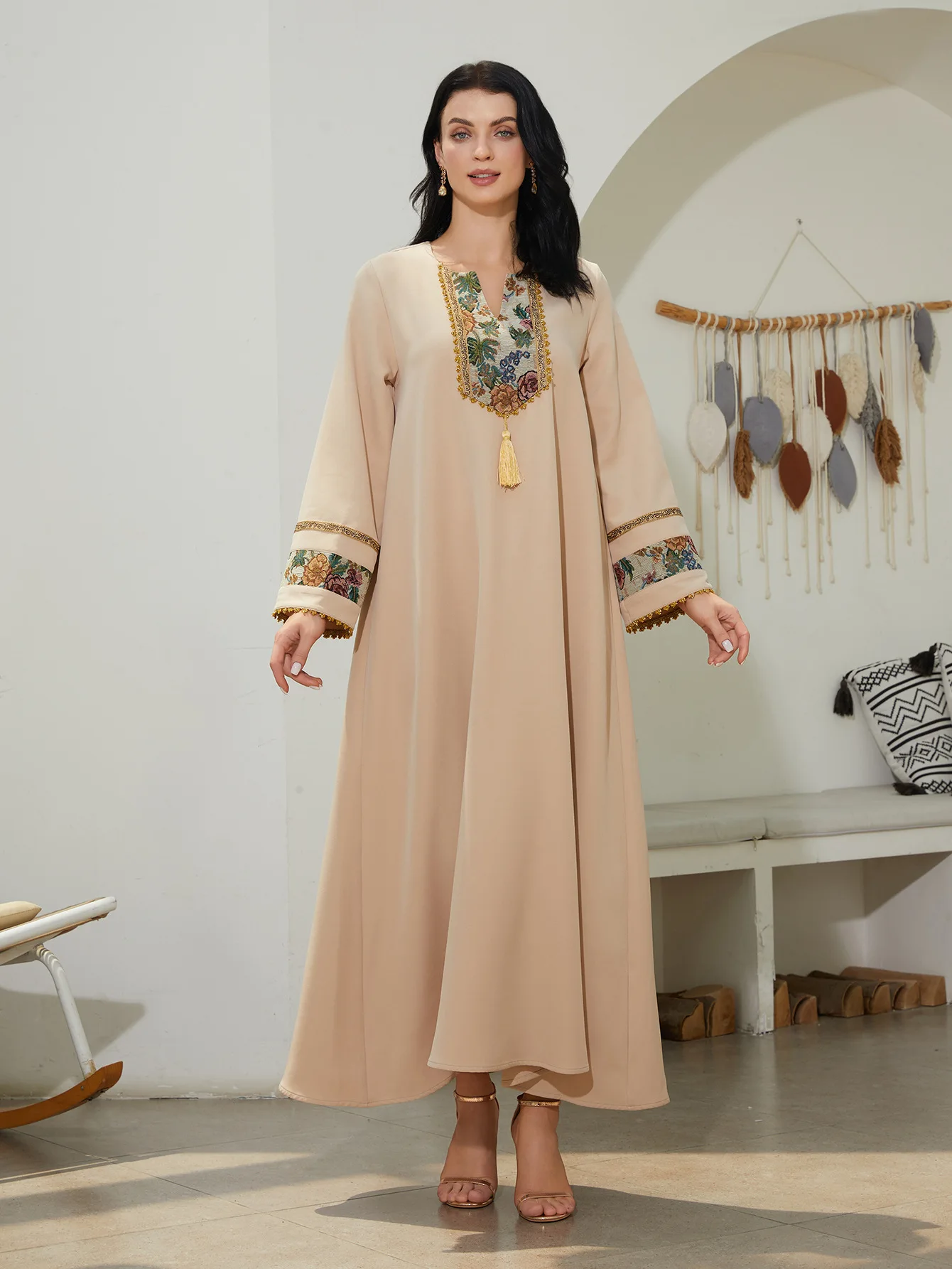 Eid Dubai Dress Women  Abaya Muslim Ramadan Jalabiya Embroidery Party Long Dresses Robe Morocco Kaftan Vestidos Largos 2025