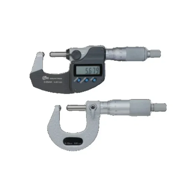 Digital display outer diameter wall thickness micrometer 395-251/271 pipe ball head mechanical 0-25