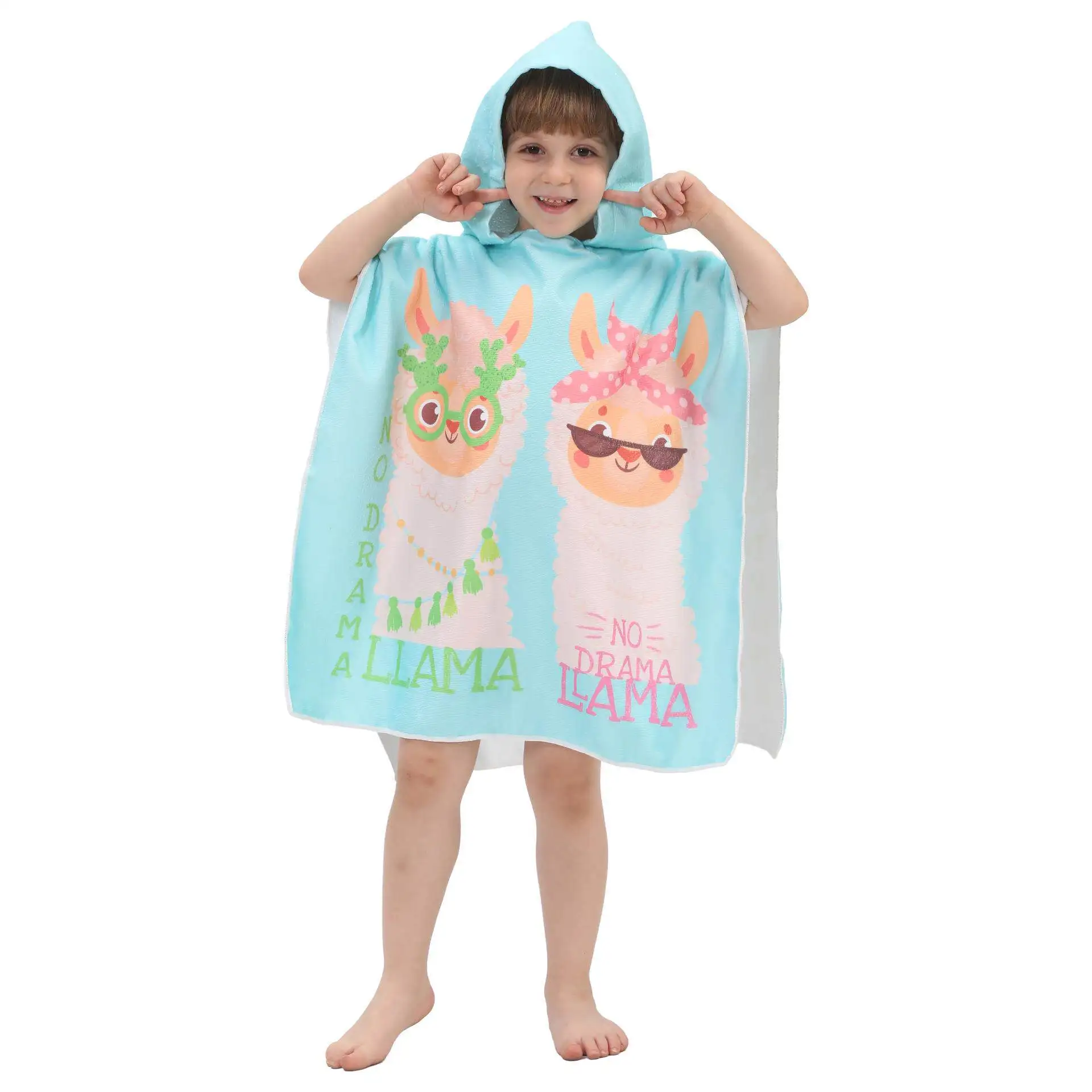 Cartoon Baby Bath Towel Microfiber Hooded Beach Towel Soft Poncho Newborn Cape Towels Kids Bathing Stuff Infant Washcloth