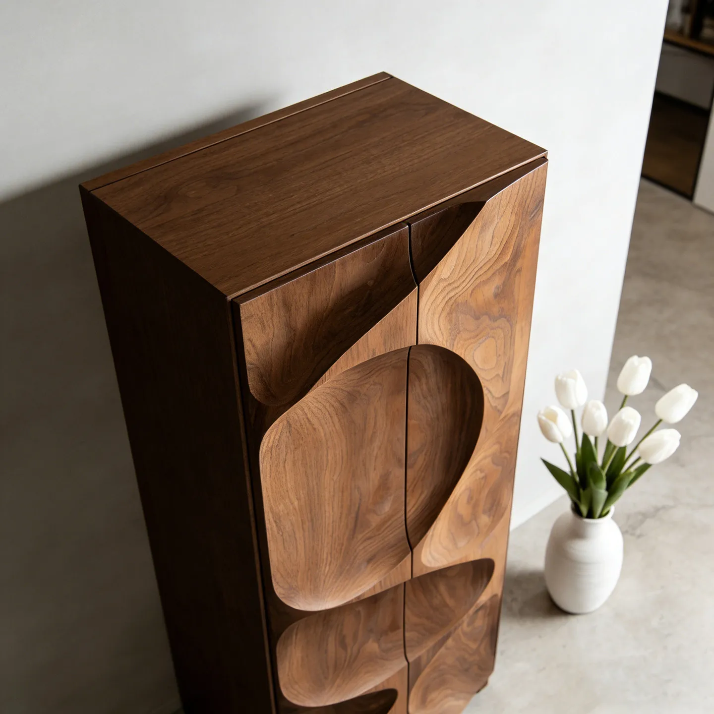 Wine cabinet All solid wood bookcase, storage cabinet Bedroom wardrobe, premium decorative cabinet