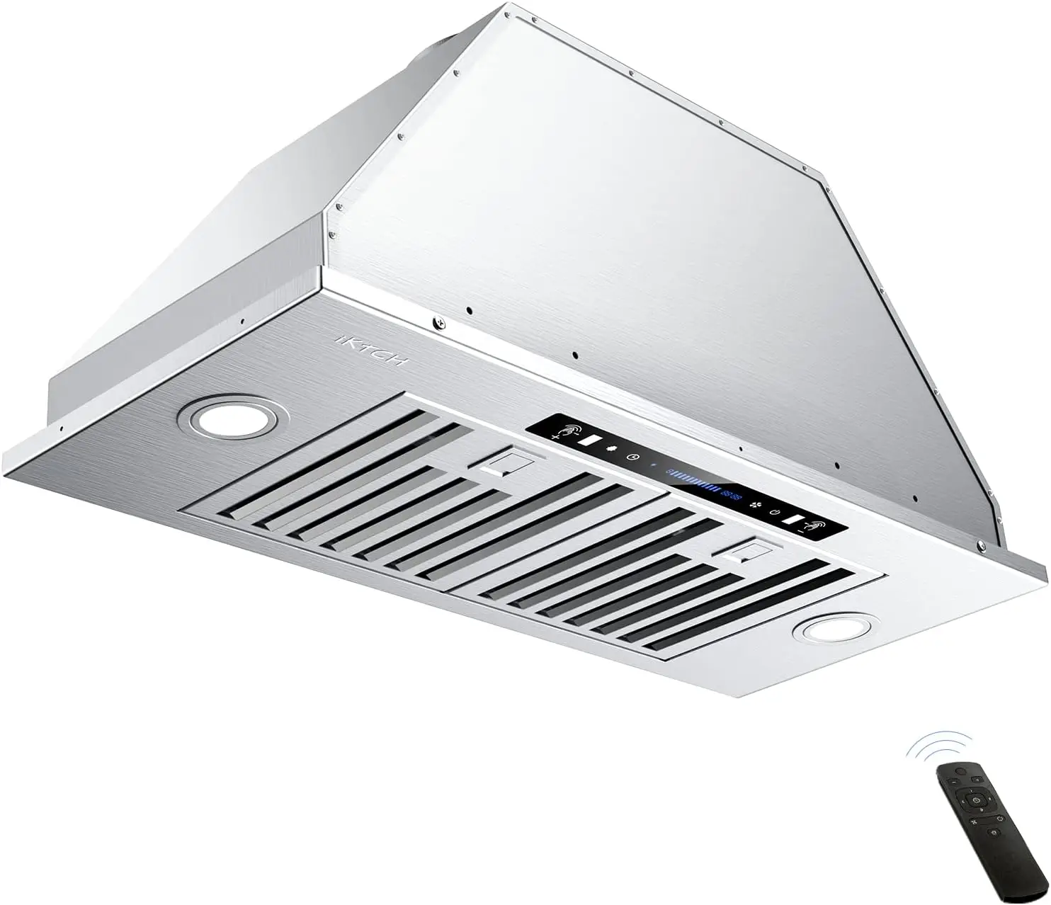 IKTCH 36-Inch Built-in/Plug-in Range Hood 900 CFM with 4-Speed Gesture Sensing and Touch Control Panel (IKB01-36)